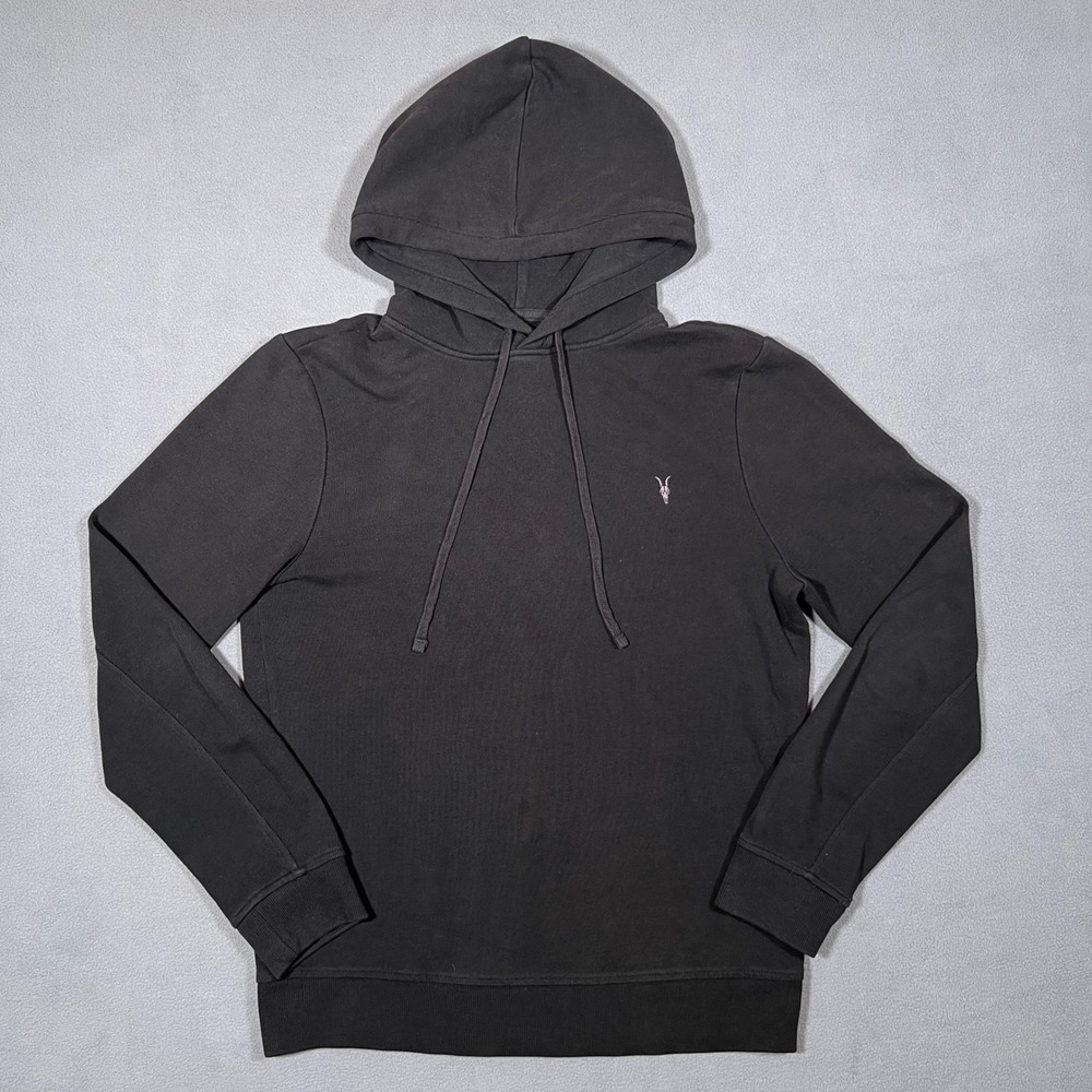 All Saints Hoodie Mens Medium Black Long Sleeve Theo Oth Hoody Sweatshirt Logo